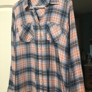 Plaid button up shirt